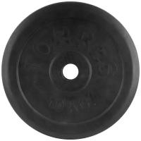 Диск обрезиненный "TORRES 10 кг" арт.PL506510, d.31мм, металл в рез. оболочке, черный