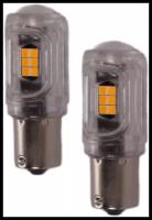 Лампа светодиодная габаритная SD-500Y обманка P21 /1156 24 SMD 4.8W 50*17MM 12V