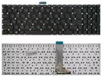 Клавиатура для ноутбука Asus X553M, X502C, X555L, F553M, X554L, X553MA Series. Плоский Enter. Черная, без рамки. PN: 0KNB0-612ARU00.