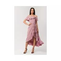 Платье с ассиметричным низом ELARDIS El_W10183 женское Цвет Фиолетовый Лиловый Однотонный р-р 48 L