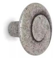 Ручка мебельная кнопка Giusti (Италия) античное серебро (1 шт.)