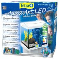 Аквариум Tetra AquaArt Discovery LED Cray 30л белый 39х27,5х42см