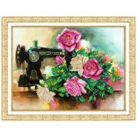 Розы для рукодельницы #Б-1286 Паутинка Набор для вышивания 38 х 28 см Вышивка бисером