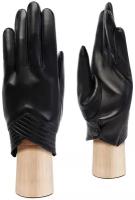 Перчатки женские кожаные ELEGANZZA, размер 8(L), серый