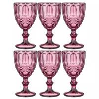 Lefard Набор стаканов Muza Color Серпентина 6 шт., 300 мл розовый
