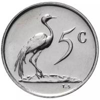 Монета Банк Южно-Африканской Республики 5 центов 1980 год AU-UNC, серебристый