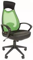 Офисное кресло, кресло руководителя CHAIRMAN 840, ткань/сетка, зеленый