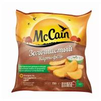 McCain Замороженный картофель Золотистый дольки в кожуре 750 г