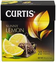 Чай Curtis "Sunny Lemon", черный с добавками, 20 пирамидок