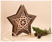 Новогоднее украшение Рождественская звезда Снежинка Детская Логика
