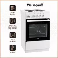 Электрическая плита Weissgauff WES E2V00 WS, белый