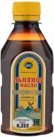 Василева Слобода масло льняное нерафинированное пищевое, пластиковая бутылка, 0.25 л