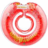 Круг на шею Baby Swimmer Флора 0m+ (6-36 кг) клубничка