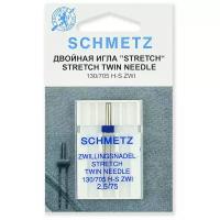 Игла/иглы Schmetz Stretch 130/705 H-S ZWI 2.5/75 двойная