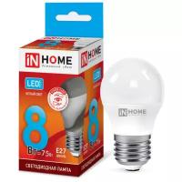 Лампа светодиодная In Home LED-ШАР-VC, E27, P45, 8Вт