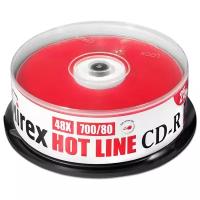 Диск Mirex CD-R 700Mb HOTLINE 48X cake, упаковка 25 штук