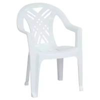 Кресло пластиковое Престиж-2 110-0034, 660х600х840мм, цвет белый