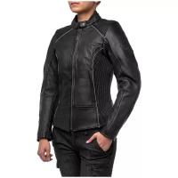 Куртка кожаная MOTEQ Mira, женский, черный, размер XS
