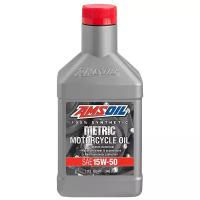 Синтетическое моторное масло AMSOIL Synthetic Metric Motorcycle Oil 15W-50, 0.946 л