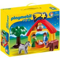 Набор с элементами конструктора Playmobil 1-2-3 6786 Рождественские ясли