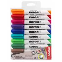 Kores Набор маркеров для белых досок K-Marker (XW1), 10 шт