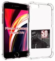 Чехол MyPads 50 Cent - Power Of The Dollar для iPhone 7 4.7 / iPhone 8 / iPhone SE 2 (2020) / Apple iPhone SE3 2022 задняя-панель-накладка-бампер