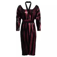 Платье Kalmanovich KFW1619 бордовый+черный m