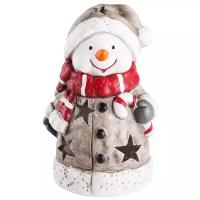 Фигурка NEON-NIGHT Снеговичок в шарфе 12 см