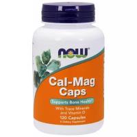 NOW Cal-Mag + D Кальций, магний и витамин D (120 софтгелей)