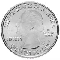 Монета Банк США Победа Перри и Международный мемориал мира 1/4 доллара 2013 года (D)