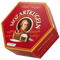 Шоколадные конфеты “Mozartkugeln”(Фисташковый марципан, марципан и пралине в молочном и темном шоколаде), 300 г