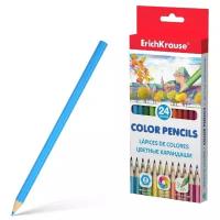 Цветные карандаши шестигранные ErichKrause, 24 цвета