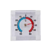 Термометр оконный биметаллический квадратный/ диапазон измерения температур -50...+50С