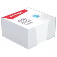 Berlingo блок для записи Premium 9 х 9 см, 500 листов, пластиковый бокс (ZP8607) белый