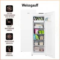 Вертикальный морозильник с инвертором и функцией холодильника Weissgauff WF 140 Inverter NoFrost