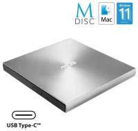 Оптический привод DVD-RW ASUS SDRW-08U8M-U, внешний, USB Type-C, серебристый, Ret [sdrw-08u8m-u/sil/g/as/p2g]
