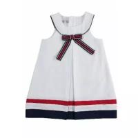 Платье для девочки Monna Rosa белое, размер 98-104