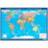 Атлас Принт Карта Мира политическая с флагами стран (4607051070493), 100 × 70 см