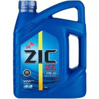 Полусинтетическое моторное масло ZIC X5 10W-40, 4 л