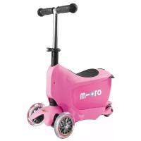 Детский 3-колесный самокат Micro Micro Mini2go Deluxe, розовый