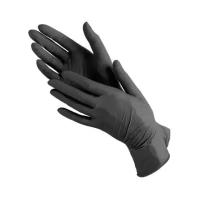 Перчатки смотровые Wally Plastic медицинские, 50 пар, размер: S, цвет: черный