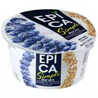 Йогурт EPICA Simple Голубика-овсяные хлопья 1.5%, 130 г