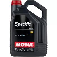 Синтетическое моторное масло Motul Specific dexos2 5W30, 5 л