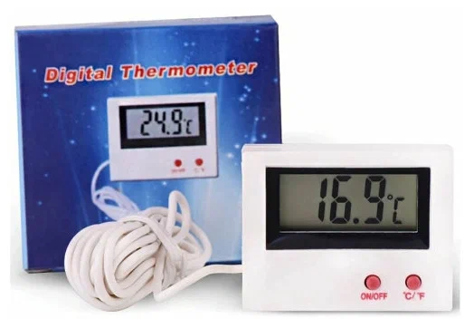 Электронный термометр с ЖК-дисплеем для измерения температуры, с выносным датчиком