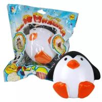Игрушка-мялка 1 TOY Сидящий пингвин Т12420