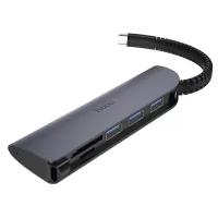 USB-концентратор Hoco HB17 Easy connect, разъемов: 3