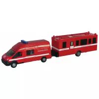 Пожарный автомобиль Autotime (Autogrand) Rescue Van пожарная с прицепом (48736) 1:48