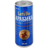 Кофейный напиток Lotte Let's Be Arabica 0.235 л