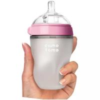 Бутылочка для кормления "Comotomo. Natural Feel Baby Bottle", 250 мл, цвет розовый