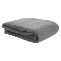 Полотенце банное фактурное серого цвета из коллекции Essential, 90х150 см, Tkano